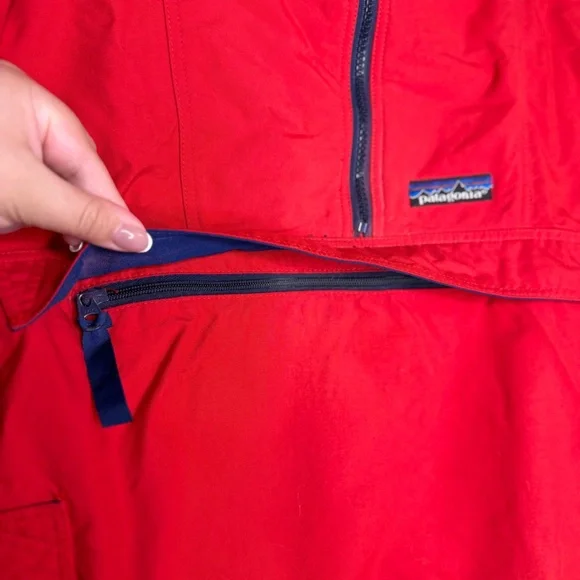 Patagonia Vintage Nylon Pullover 1/2 zipJacket Mens Sinch Waist Pockets -Size: L - Picture 8 of 13